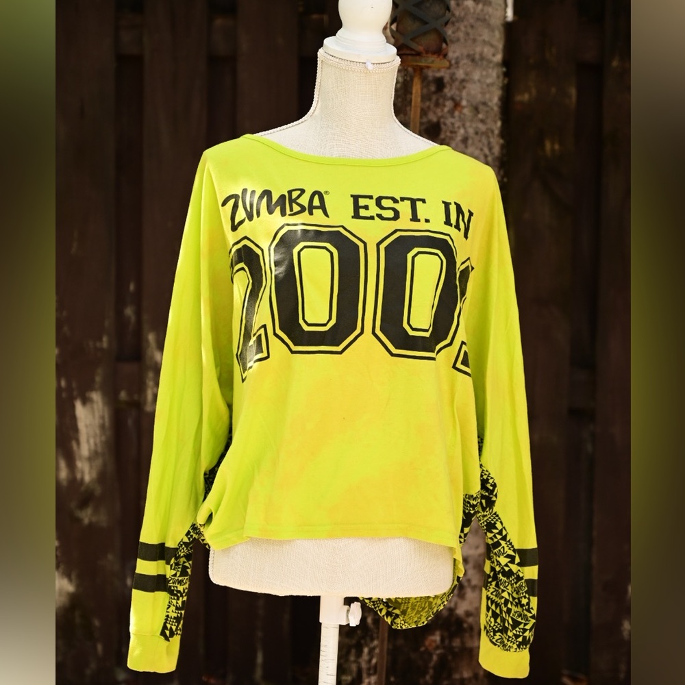 Zumba 2001 long sleeve shirt-stained